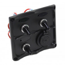 Панель переключателей 3шт с розеткой NEKEKE Панель переключателей 3шт с розеткой NEKEKE