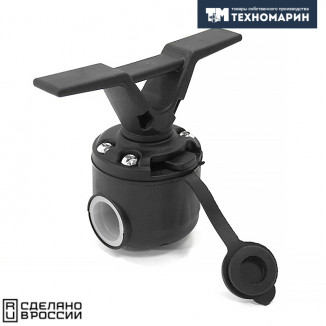 Утка (Кнехт) швартовая с замком быстросъемным и хомутом на леер