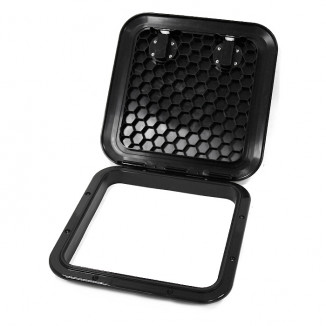 Крышка рундука SEAFLO 370x375 мм с замком, черный пластик