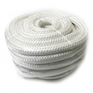 Плетеный швартовый трос c огоном 25мм*20м белый
