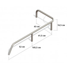 Поручень кормовой правый борт (4 стойки) под заказ (уц) Поручень кормовой правый борт (4 стойки) под заказ (уц)