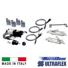 Комплект ГСУ с гидроусилителем Masterdrive для двух моторов (укомплектованный)