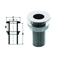 Стакан дренажный 3/4" с гайкой, нерж.сталь Стакан дренажный 3/4" с гайкой, нерж.сталь
