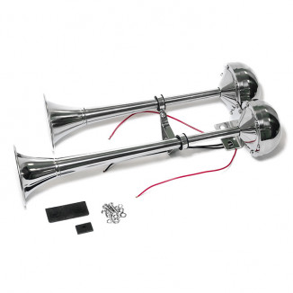 Горн электрический двухтональный SUNFINE 101x410/465 мм, нержавеющая сталь (Замена EASTERNER C11479)