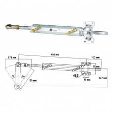 Гидроцилиндр алюминиевый, 116 куб.см Гидроцилиндр алюминиевый, 116 куб.см