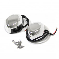 Огни бортовые светодиодные 77х60х30 мм, нержавеющая сталь Огни бортовые светодиодные 77х60х30 мм, нержавеющая сталь