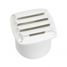Крышка вентиляции с фланцем 86х86х80мм, белый пластик Крышка вентиляции с фланцем 86х86х80мм, белый пластик