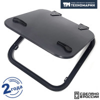 Люк палубный безрамный Пеликан 522x522 R75 (черное исполнение) Люк палубный безрамный Пеликан 522x522 R75 (черное исполнение)