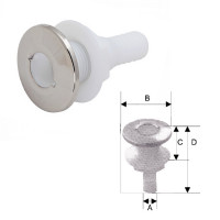 Стакан дренажный 3/4" с клапаном, пластмасса Стакан дренажный 3/4" с клапаном, пластмасса