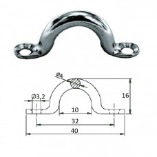 Обушок 4х40мм сталь Обушок 4х40мм сталь
