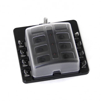 Держатель для восьми предохранителей NEKEKE до 32В, 85x85мм