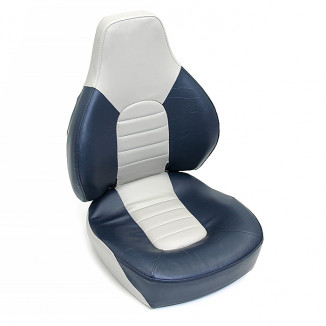 Сиденье мягкое складное Fish Pro, сине-серое