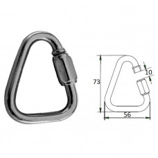 Гак-карабин треугольный  8 мм AISI 316 Гак-карабин треугольный  8 мм AISI 316