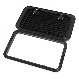 Крышка рундука SEAFLO 353x606 мм с замком, черный пластик