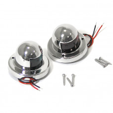 Огни бортовые светодиодные 61х44 мм, нержавеющая сталь Огни бортовые светодиодные 61х44 мм, нержавеющая сталь