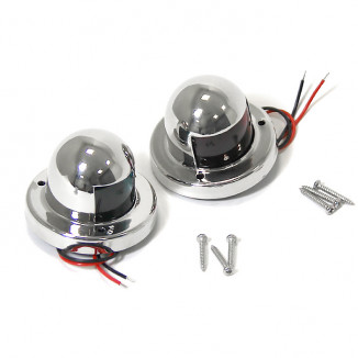 Огни бортовые светодиодные 61х44 мм, нержавеющая сталь