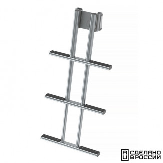 Трап дайверский телескопический быстросъемный, 3 серых ступени (ширина 450мм.)