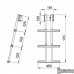Трап дайверский телескопический быстросъемный, 3 серых ступени (ширина 450мм.)