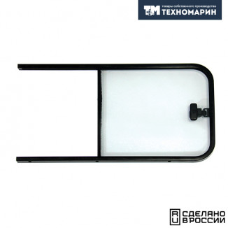 Форточка накладная со сдвижным стеклом, правая 607x334