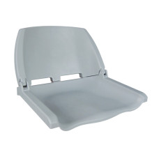 Сиденье пластмассовое складное Folding Plastic Boat Seat серое (уц)