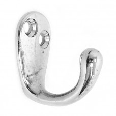 Крючок для одежды 40х17 мм хромир.сталь Крючок для одежды 40х17 мм хромир.сталь