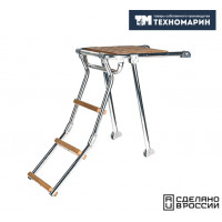 Платформа кормовая с трапом 3 ступени ироко Платформа кормовая с трапом 3 ступени ироко