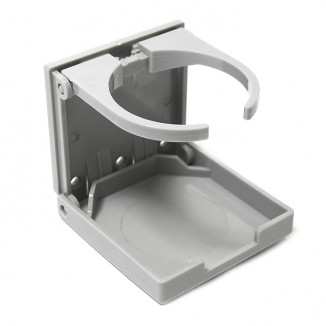 Держатель стакана регулируемый, серый пластик SUNFINE, 97x94мм