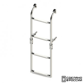 Трап складной с вертикальным креплением, 4 белых ступени (ширина 270 мм.) Трап складной с вертикальным креплением, 4 белых ступени (ширина 270 мм.)