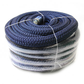 Плетеный швартовый трос c огоном 30мм*20м тёмно-синий