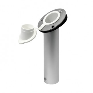 Держатель спиннинга врезной с крышкой, алюминий