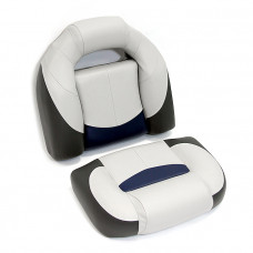 Сиденье мягкое Bass Boat Seat, серо-черное Сиденье мягкое Bass Boat Seat, серо-черное
