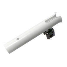 Держатель спиннинга на леер, 300х45 мм, белый пластмассовый Держатель спиннинга на леер, 300х45 мм, белый пластмассовый