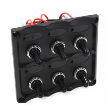 Панель переключателей 6шт с предохранителем NEKEKE Панель переключателей 6шт с предохранителем NEKEKE