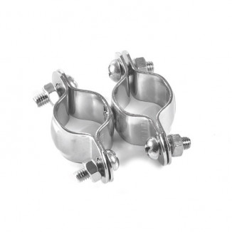 Хомут двойной 25 мм, сталь