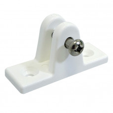 Кронштейн рамы тента палубный, пластмасса белая Кронштейн рамы тента палубный, пластмасса белая