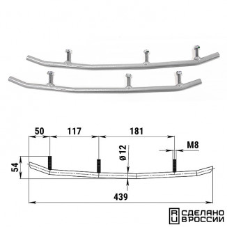 Конек лыжи 1839 Polaris (без вставок) (уц)