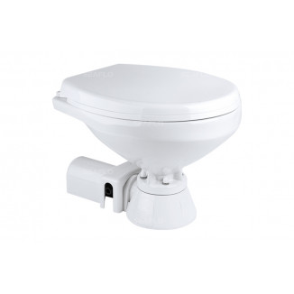 Унитаз судовой керамический 12В (стандарт) сиденье из пластика