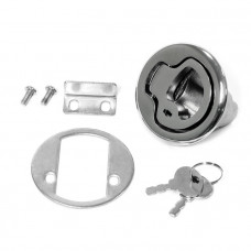 Замок потайной SUNFINE 61x36мм с ключами, нержавеющая сталь Замок потайной SUNFINE 61x36мм с ключами, нержавеющая сталь