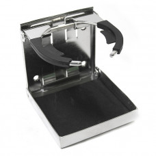 Держатель стакана регулируемый, нержавеющая сталь SUNFINE, 101×97мм Держатель стакана регулируемый, нержавеющая сталь SUNFINE, 101×97мм