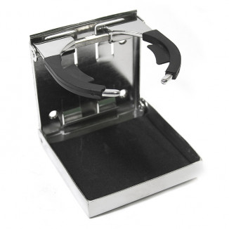 Держатель стакана регулируемый, нержавеющая сталь SUNFINE, 101×97мм