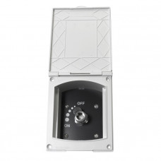 Внешний вывод в боксе с регулировкой подачи 1/2" SUNFINE, белый Внешний вывод в боксе с регулировкой подачи 1/2" SUNFINE, белый