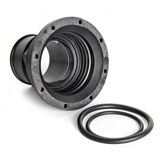 Патрубок заливной 50мм. прямой, пластик Патрубок заливной 50мм. прямой, пластик