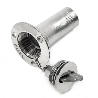 Горловина заливная угловая SUNFINE 39мм (Fuel), нержавеющая сталь