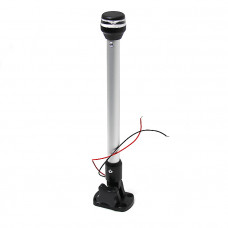 Огонь круговой светодиодный на наклонной стойке 305 мм, нержавеющая сталь Огонь круговой светодиодный на наклонной стойке 305 мм, нержавеющая сталь