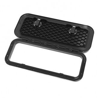 Крышка рундука SEAFLO 243x607 мм с замком, черный пластик