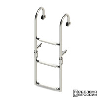 Трап складной с горизонтальным креплением, 3 белых ступени (ширина 270 мм.) Трап складной с горизонтальным креплением, 3 белых ступени (ширина 270 мм.)