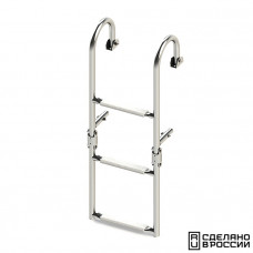 Трап складной с горизонтальным креплением, 3 белых ступени (ширина 270 мм.) Трап складной с горизонтальным креплением, 3 белых ступени (ширина 270 мм.)