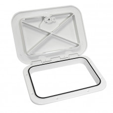 Крышка рундука SEAFLO 270x375мм, белый пластик Крышка рундука SEAFLO 270x375мм, белый пластик