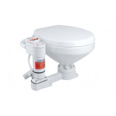 Унитаз судовой керамический с вертикальным насосом 12В (размер стандарт) Унитаз судовой керамический с вертикальным насосом 12В (размер стандарт)