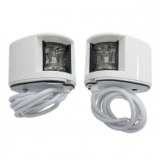 Огни бортовые светодиодные 38х55 мм, белый корпус Огни бортовые светодиодные 38х55 мм, белый корпус